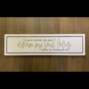 Handmade wood sign